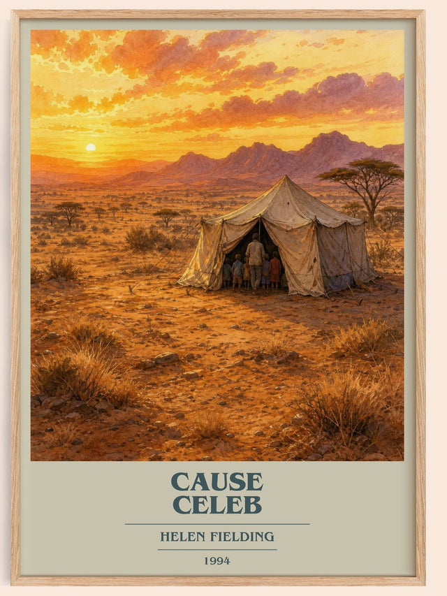 Cause Celeb Book Cover Poster by Helen Fielding