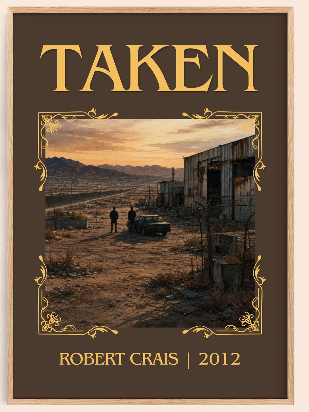 Taken Classic Book Art Print by Robert Crais – book poster