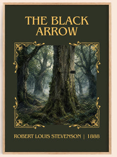 The Black Arrow Classic Book Art Print by Robert Louis Stevenson – book poster