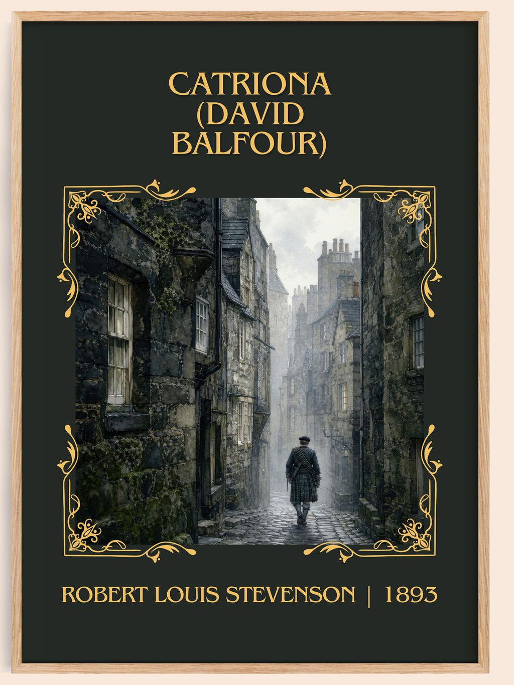 Catriona (David Balfour) Classic Book Art Print by R. Stevenson – book poster
