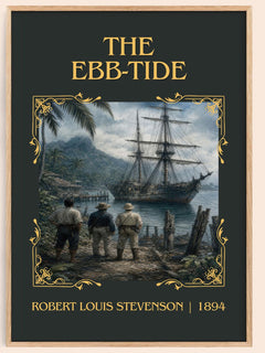 The Ebb-Tide Classic Book Art Print by Robert Louis Stevenson – book poster