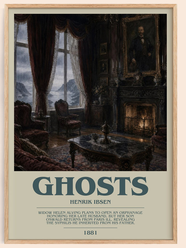 Ghosts Bookish Wall Art by Henrik Ibsen