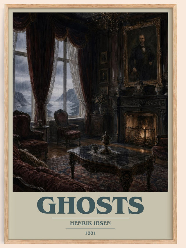 Ghosts Book Cover Poster by Henrik Ibsen