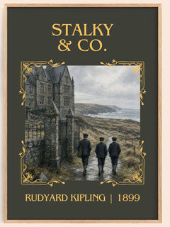Stalky & Co. Classic Book Art Print by Rudyard Kipling – book poster