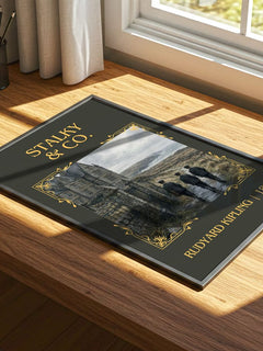 Stalky & Co. Classic Book Art Print by Rudyard Kipling – print on a sunlit desk