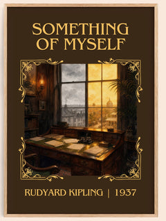 Something Of Myself Classic Book Art Print by Rudyard Kipling – book poster