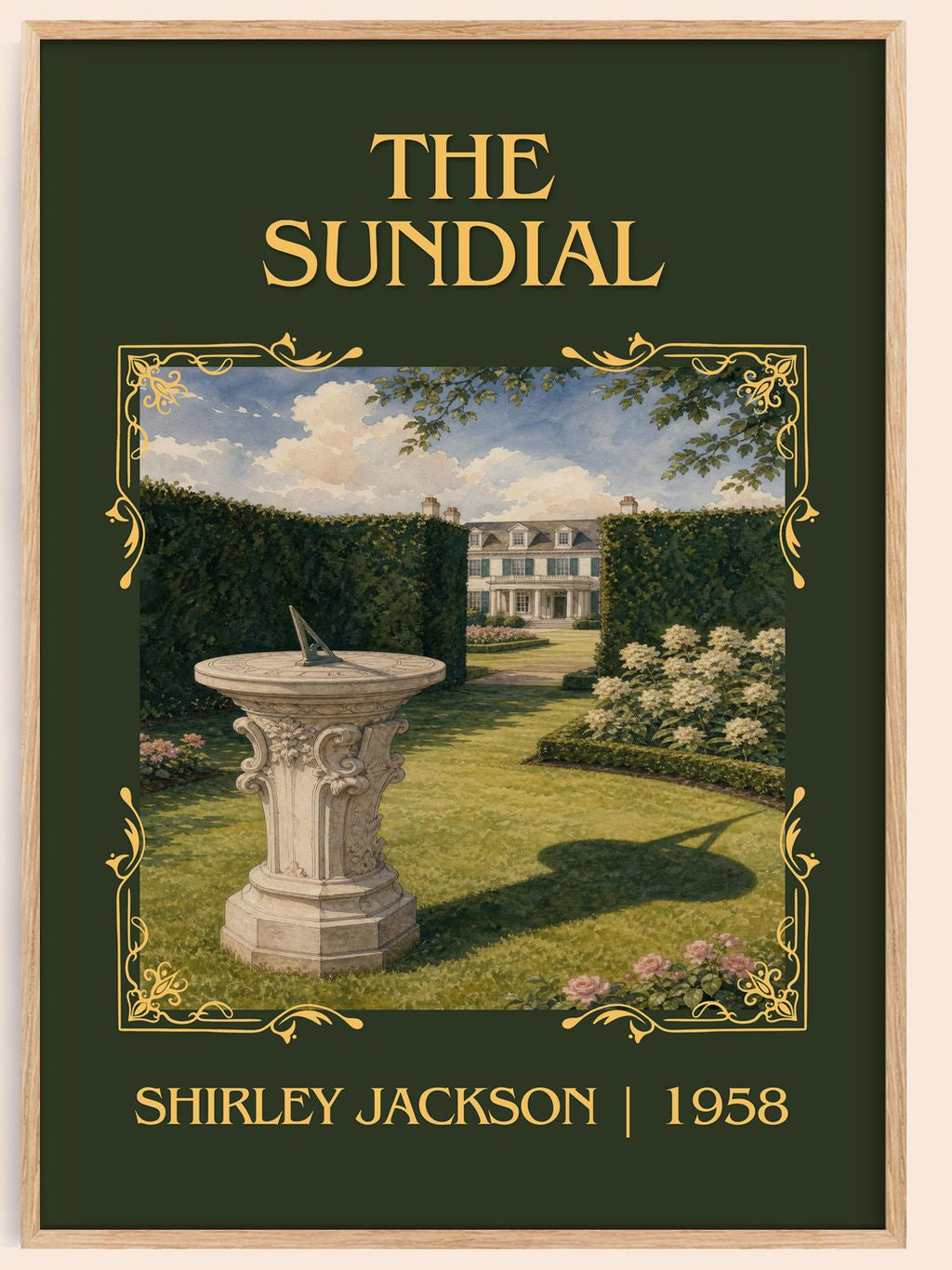 The Sundial Classic Book Art Print by Shirley Jackson – book poster