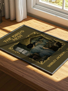 The Bird's Nest Classic Book Art Print by Shirley Jackson – print on a sunlit desk