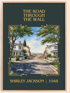 The Road Through The Wall Classic Book Art Print by Shirley Jackson – book poster