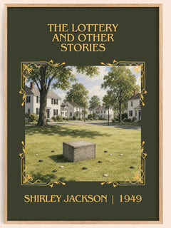 Lottery And Other Stories Classic Book Art Print by Shirley Jackson – book poster