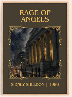 Rage Of Angels Classic Book Art Print by Sidney Sheldon – book poster