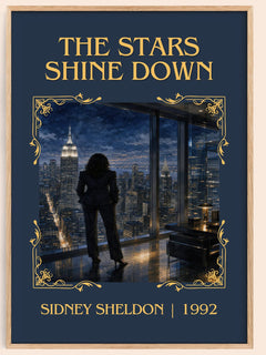 The Stars Shine Down Classic Book Art Print by Sidney Sheldon – book poster