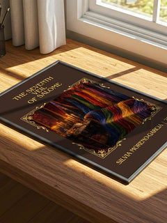 Seventh Veil Of Salome Classic Book Art Print by Silvia Moreno-Garcia – print on a sunlit desk