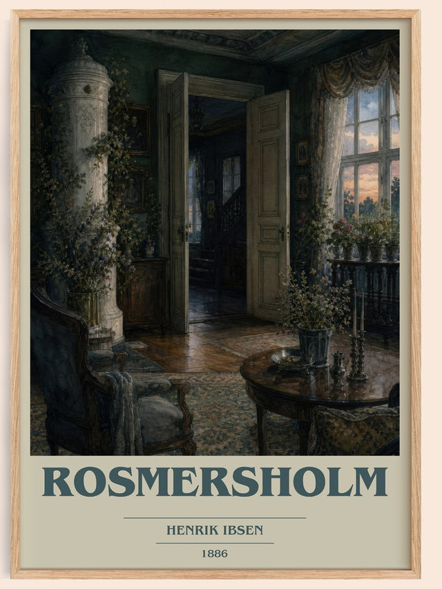 Rosmersholm Book Cover Poster by Henrik Ibsen