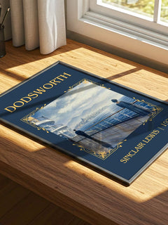 Dodsworth Classic Book Art Print by Sinclair Lewis – print on a sunlit desk