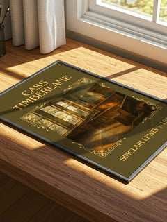 Cass Timberlane Classic Book Art Print by Sinclair Lewis – print on a sunlit desk