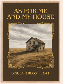 As For Me And My House Classic Book Art Print by Sinclair Ross – book poster