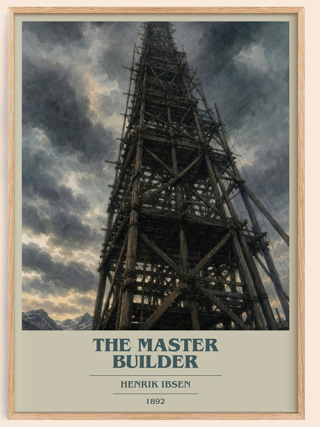 The Master Builder Book Cover Poster by Henrik Ibsen