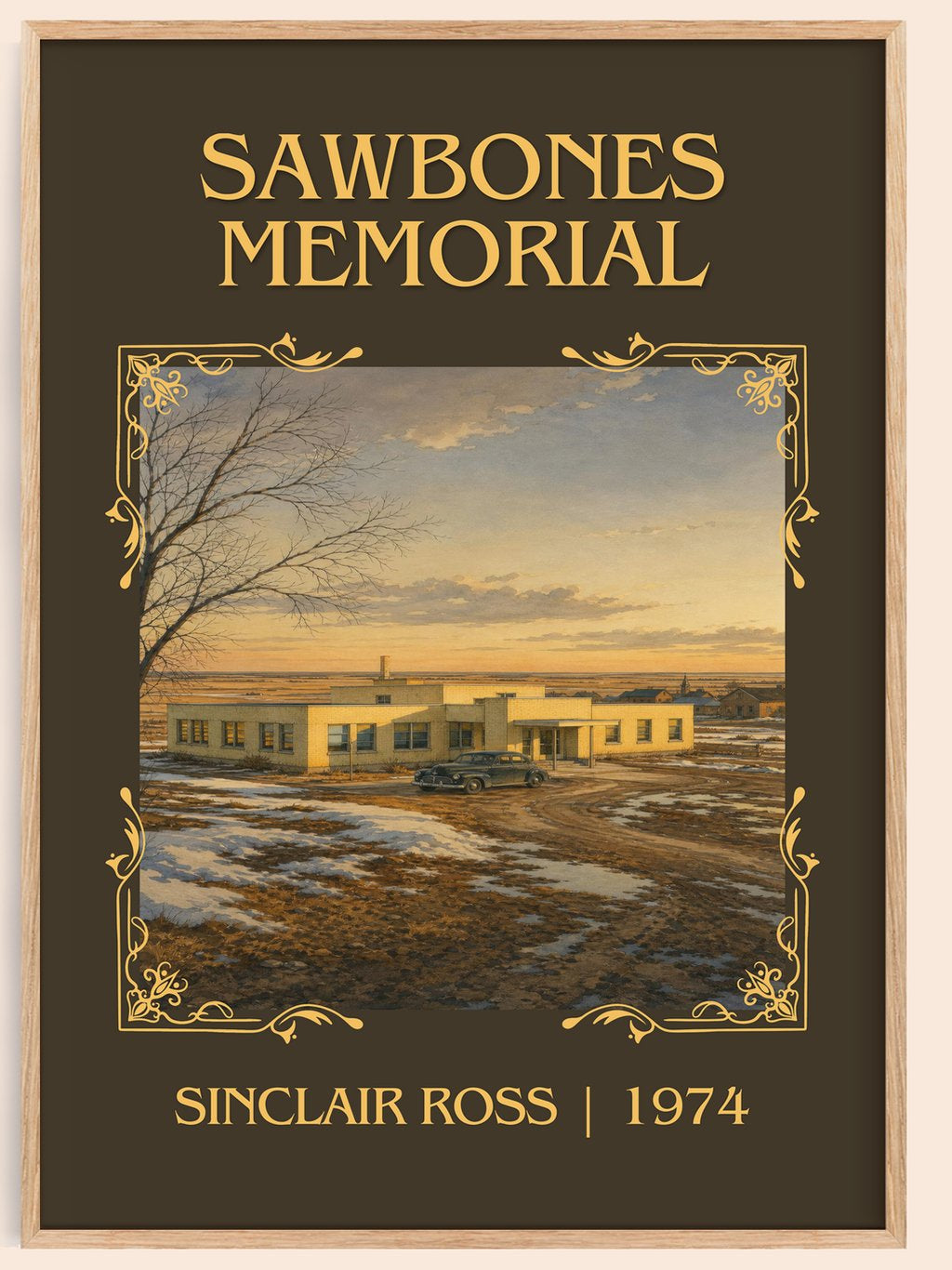 Sawbones Memorial Classic Book Art Print by Sinclair Ross – book poster