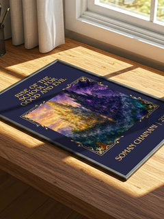 Rise Of The School For Good And Evil Classic Book Art Print by Soman Chainani – print on a sunlit desk