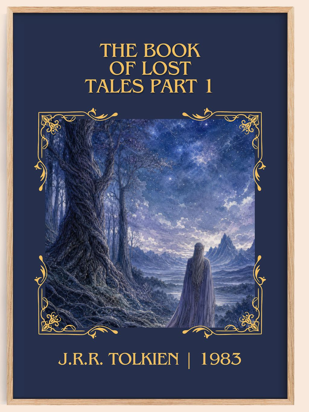 The Book Of Lost Tales Part 1 Classic Book Art Print by J.R.R. Tolkien – book poster