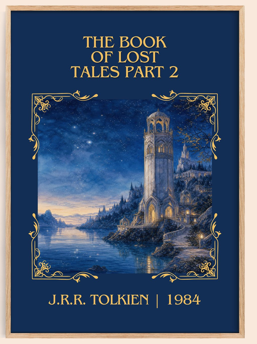 The Book Of Lost Tales Part 2 Classic Book Art Print by J.R.R. Tolkien – book poster