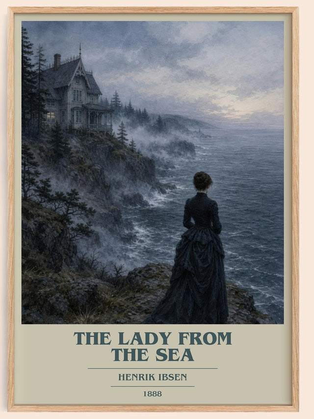 The Lady From The Sea Book Cover Poster by Henrik Ibsen