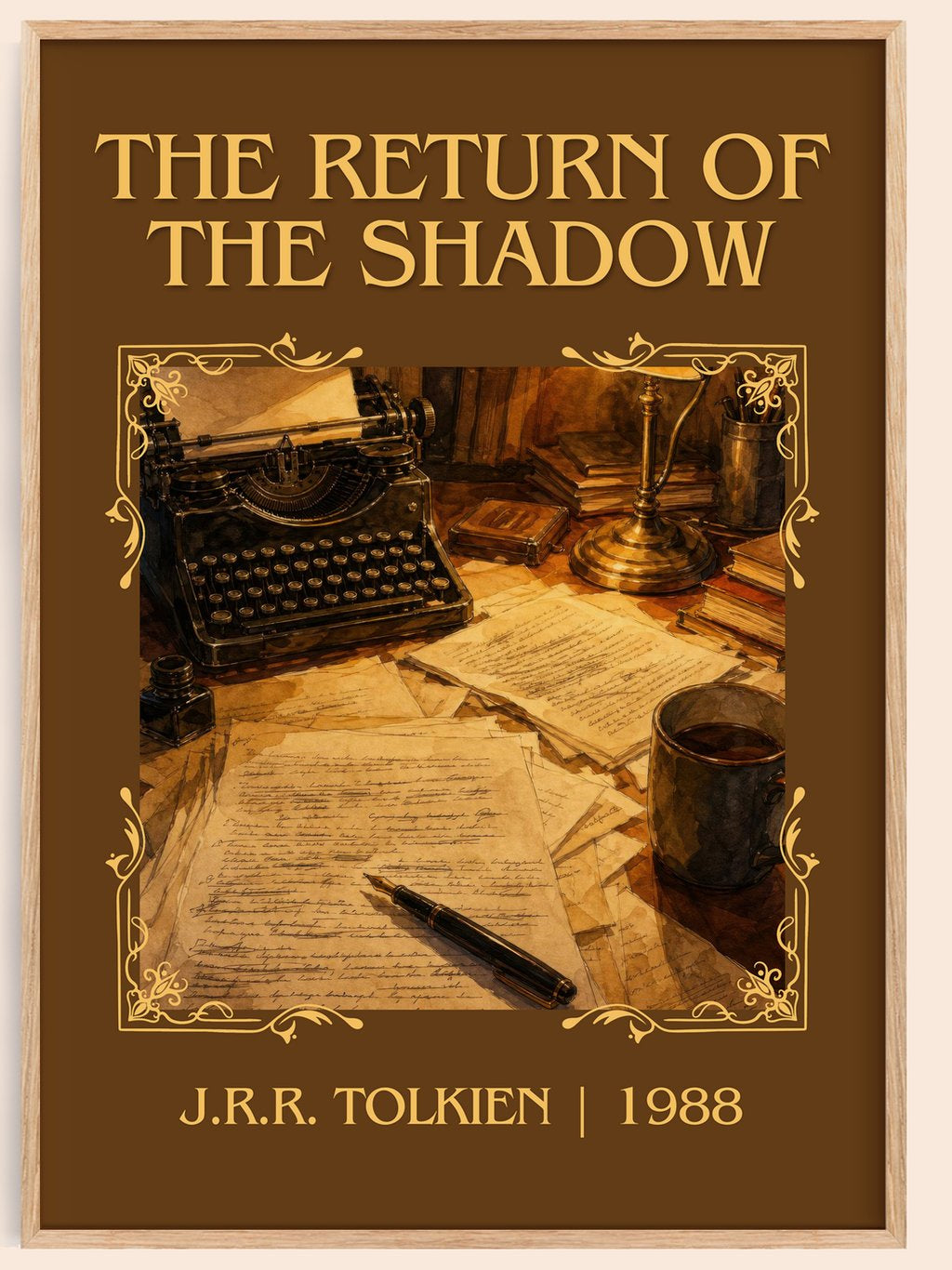 The Return Of The Shadow Classic Book Art Print by J.R.R. Tolkien – book poster