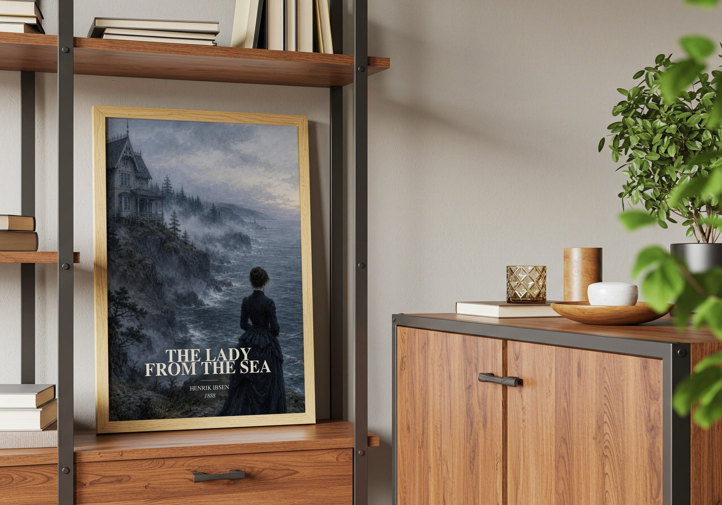 The Lady From The Sea book watercolour illustration paper finish options – matte satin gloss