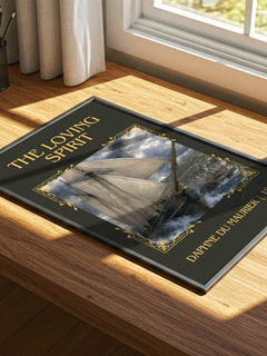 The Loving Spirit Classic Book Art Print by Daphne du Maurier – print on a sunlit desk
