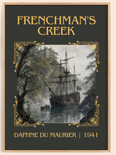 Frenchman's Creek Classic Book Art Print by Daphne du Maurier – book poster