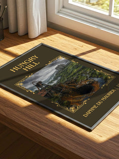 Hungry Hill Classic Book Art Print by Daphne du Maurier – print on a sunlit desk