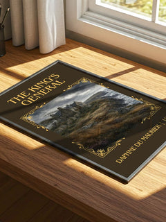 The King's General Classic Book Art Print by Daphne du Maurier – print on a sunlit desk
