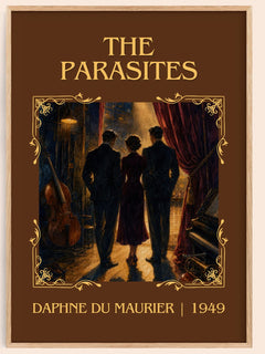 The Parasites Classic Book Art Print by Daphne du Maurier – book poster