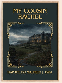 My Cousin Rachel Classic Book Art Print by Daphne du Maurier – book poster