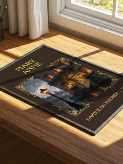 Mary Anne Classic Book Art Print by Daphne du Maurier – print on a sunlit desk