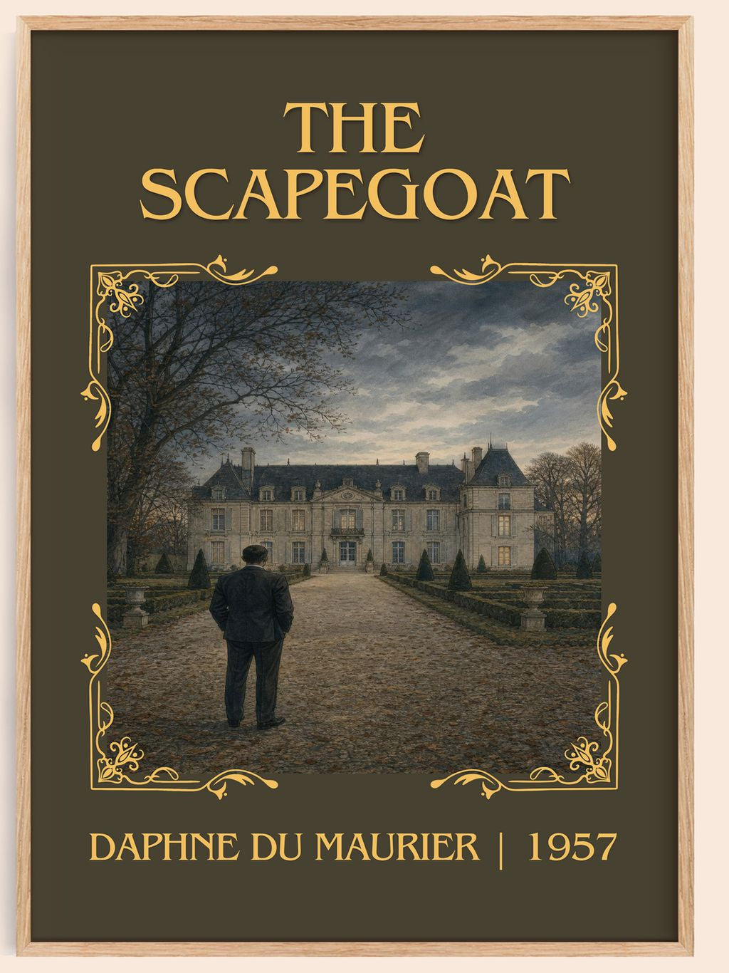 The Scapegoat Classic Book Art Print by Daphne du Maurier – book poster