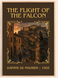 The Flight of the Falcon Classic Book Art Print by Daphne du Maurier – book poster