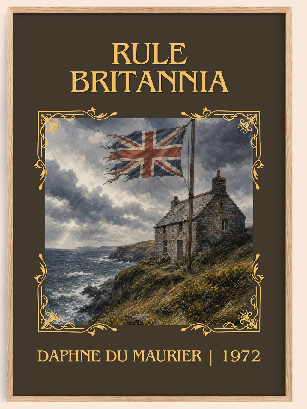 Rule Britannia Classic Book Art Print by Daphne du Maurier – book poster