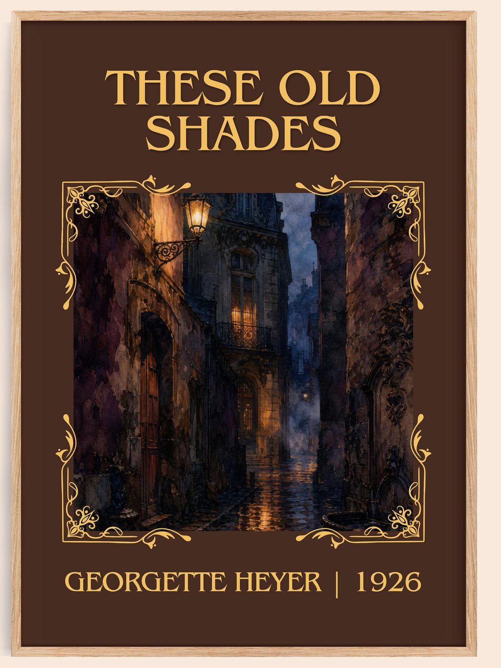 These Old Shades Classic Book Art Print by Georgette Heyer – book poster