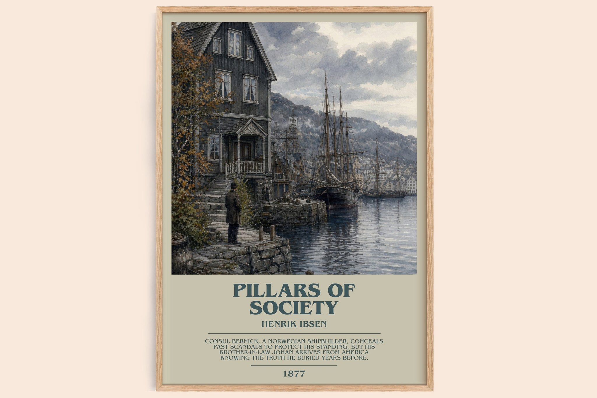 Pillars Of Society Bookish Wall Art by Henrik Ibsen