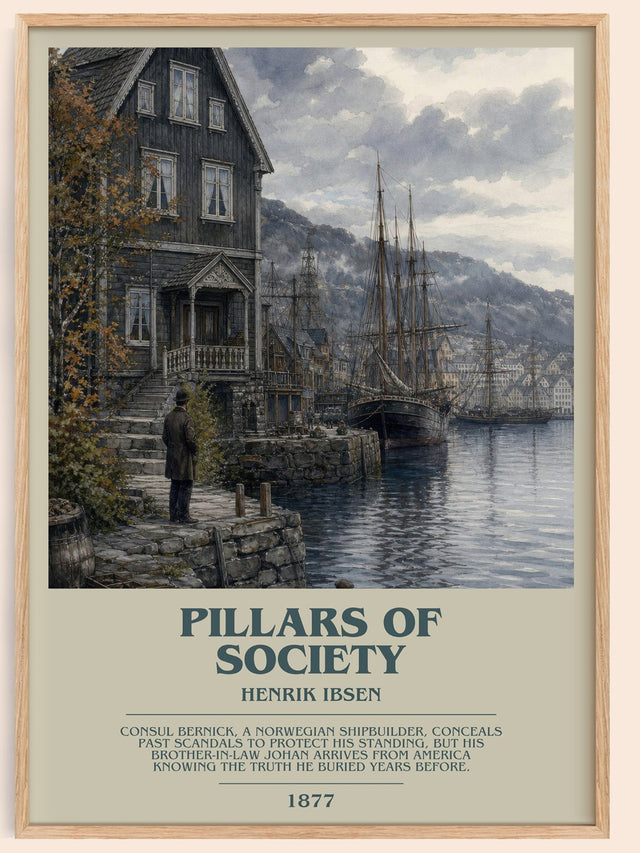Pillars Of Society Bookish Wall Art by Henrik Ibsen