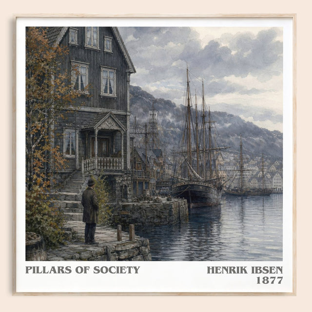 Pillars Of Society Literary Art Print by Henrik Ibsen