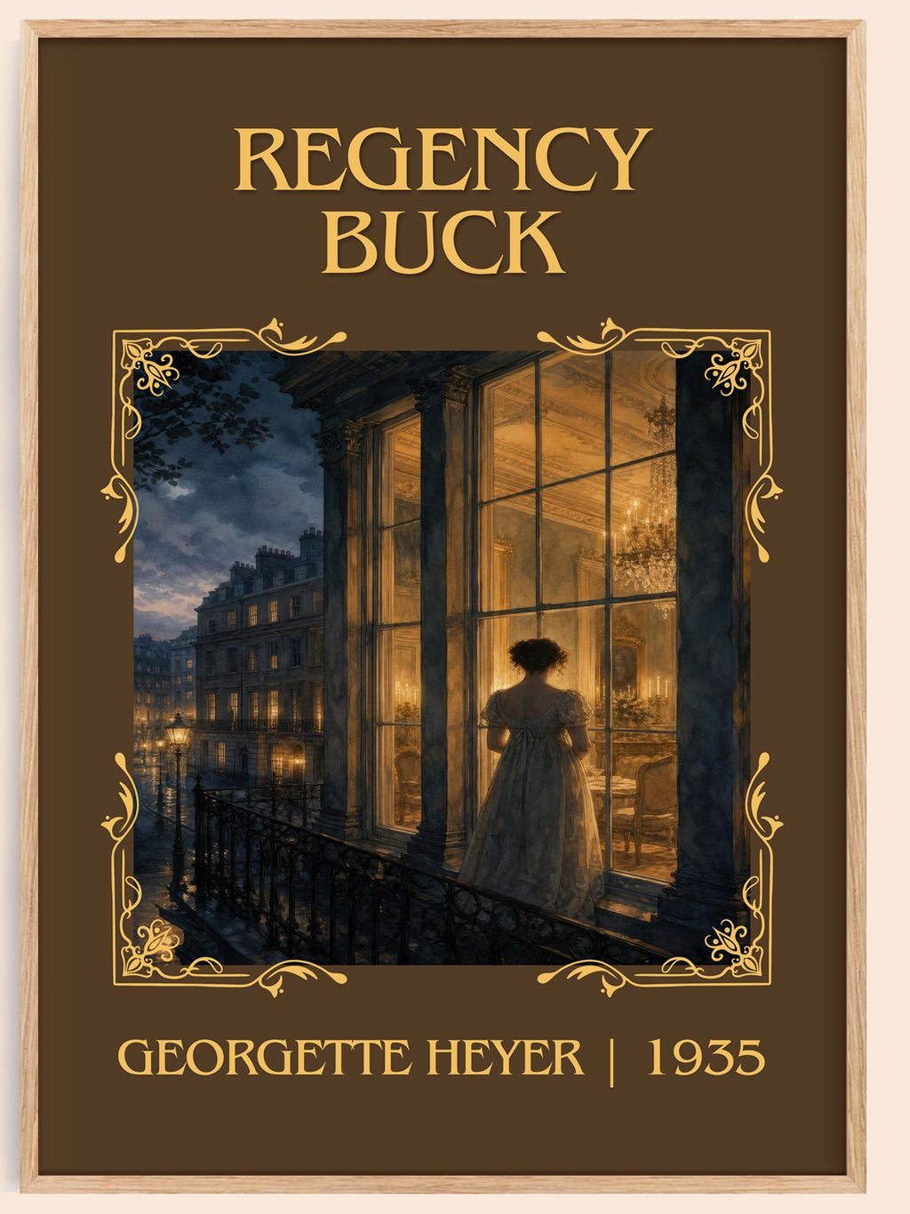 Regency Buck Classic Book Art Print by Georgette Heyer – book poster