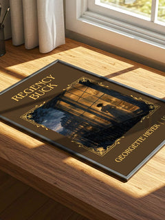 Regency Buck Classic Book Art Print by Georgette Heyer – print on a sunlit desk