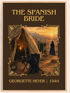 The Spanish Bride Classic Book Art Print by Georgette Heyer – book poster