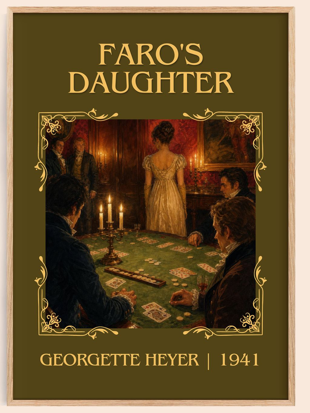 Faro's Daughter Classic Book Art Print by Georgette Heyer – book poster