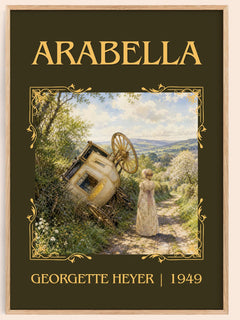 Arabella Classic Book Art Print by Georgette Heyer – book poster