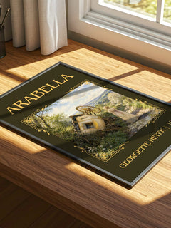 Arabella Classic Book Art Print by Georgette Heyer – print on a sunlit desk