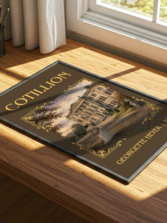 Cotillion Classic Book Art Print by Georgette Heyer – print on a sunlit desk